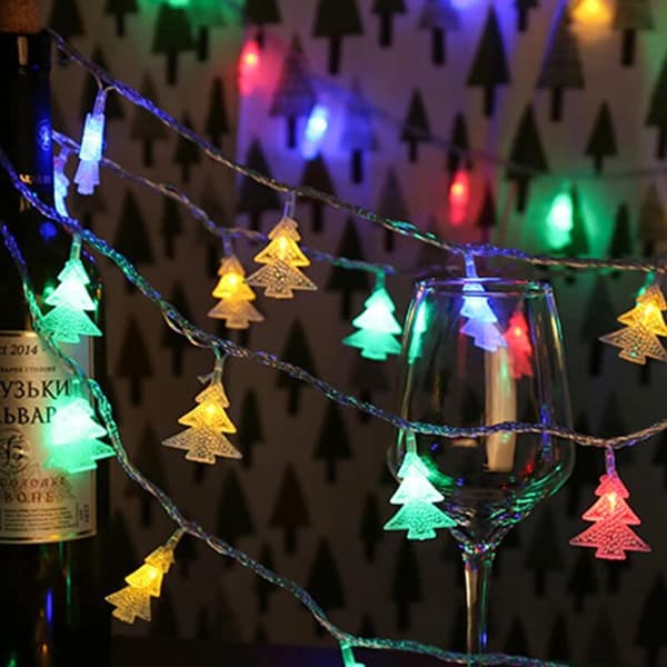 Stjerne Lys Kæde, Stjerne Gardin Lys, 6m Jule LED Lys Kæde, LED Lys Kæde, Jule Lys Kæde
