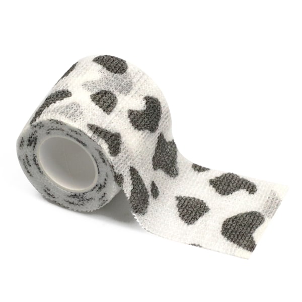 Ei-kudottu itseliimautuva side urheilun suojaukseen, lemmikkieläinten liukumattomaan sideharjoitukseen, tatuointityökaluihin Cow pattern 5cm*4.5m