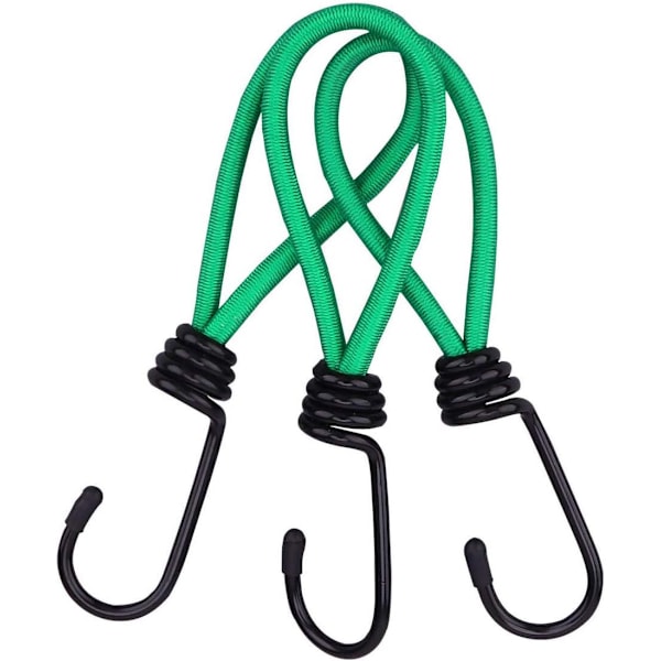 12 kappaletta bungee-koukku, pressu bungee-koukku elastiset bungee-narut Leiri
