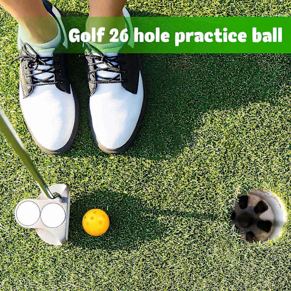 24 stk. Golf Træningsbolde Luftstrøm Golfbolde Plast Golfbolde Golf Træningsbolde Golf Tilbehør