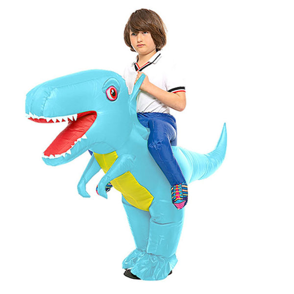 Halloween-juhlan dinosaurusten pukukostyymi hauska nukke ilmapuku joululavaesitys festivaaliPuku cosplay big blue Children (90-130CM)