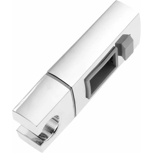 Skyvehodebrakett for dusjhode for skinne - 18 x 30 mm - Rektangulær, firkantet utskiftbar hånddusjholder, ABS krom dusjhodeholder for bad
