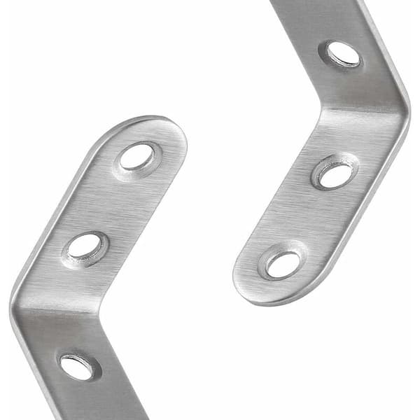 Hjørnebeslag i rustfrit stål 40x40mm til møbelreparation sølv 13 stk