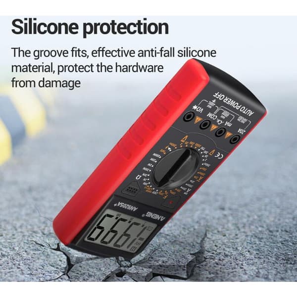 DT-9205A Digitalt Multimeter, Spændings-, Strøm- og Modstandstester