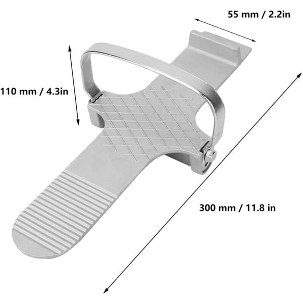 Legeringspanel Løfter 30cm x 11cm Grå til Gipsplader Fodpaneler Kompatibel med DIY Værktøj