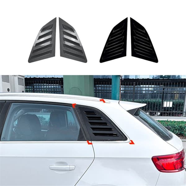 Bil Bagrude Trekant Skodder Trim Beskyttelse Til A3 S3 8V Hatchback 2014-2020 Blank Sort