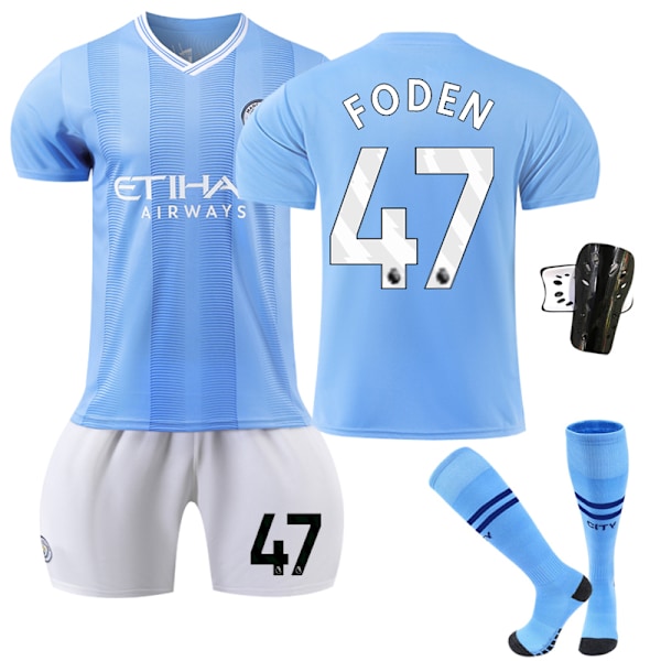 Manchester City Hjemmebanetrøje 2023-24 47 Foden Børn 16 (90-100CM) Kids 16(90-100CM)