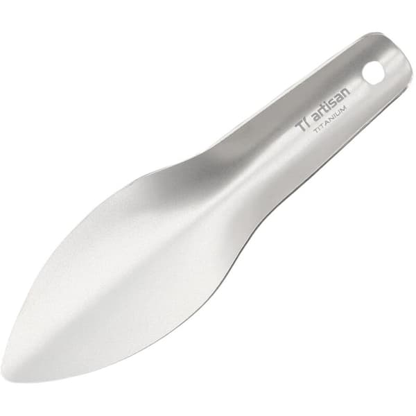 Titanium Handspade för Camping, Vandring, Backpacking - Kompakt Trädgårdsspade