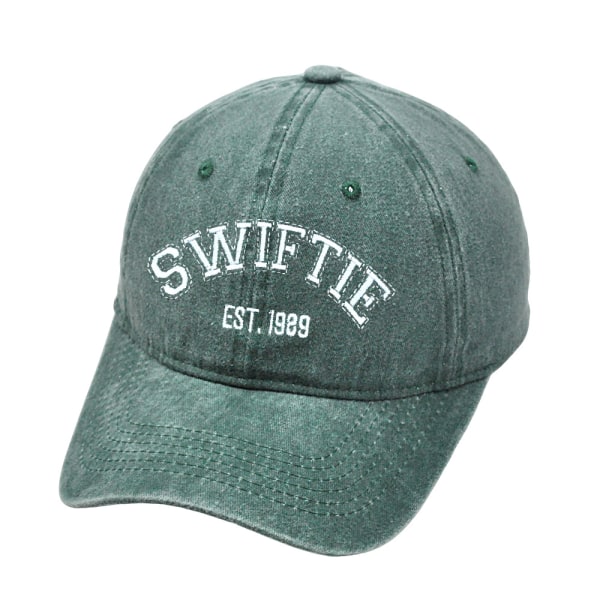 Taylor Swift cap 1989 broderhatt Retro bomullsmössa Unisex fra fans Green