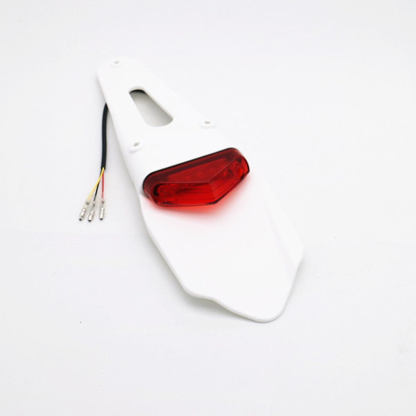Motorcykel LED Bagskærm Parkeringsbremse 12v Lys Advarselslys Universal Off Road Motorcykler Baglygte Bil Tilbehør | | Hvid White