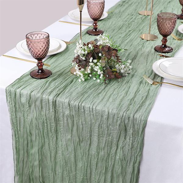Bohemsk bordløper for bryllup, rustikk stil, flerfarget roserød, 90x400cm