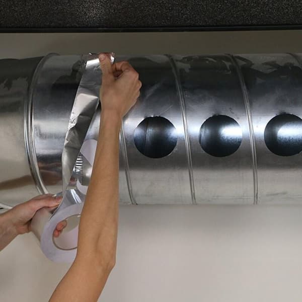 Aluminiumfolietejp - 5cm x 50m rulle, högtemperaturisoleringstejp för HVAC ventilationsförsegling