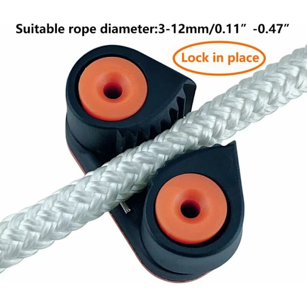 Kullagrad Cam Cleat Marinbåt Snabbinträde Rep Cam Cleat Wire Fairlead Segling Segelbåtsutrustning