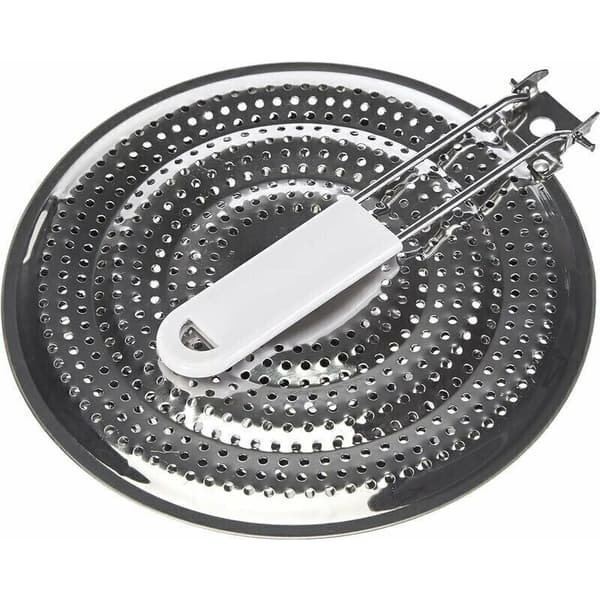 Varme Diffuser i Rustfrit Stål 21 cm til Gasblus - Kompatibel med De Fleste Mærker