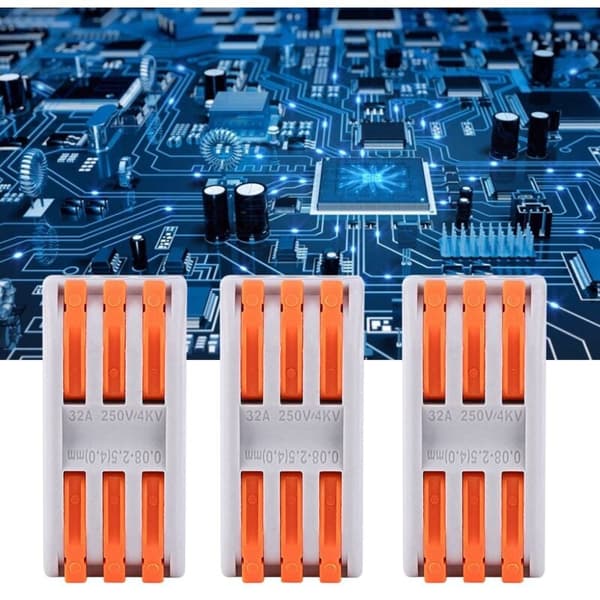 50st 1128AWG PCT-2-3 Kopplingsplint Orange Snabbkopplingsplint, DUBUNS