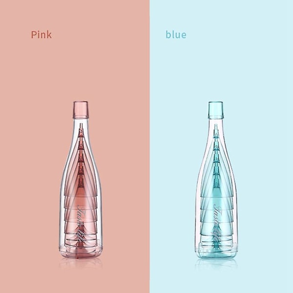 5 stk Plast Vinglass Bar Beger Champagneglass Kald drikke Juiceglass Cocktail Stemware Med S