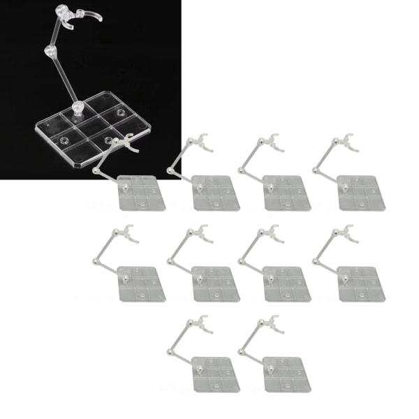 10 set actionfigur stativ transparent akryl anime figur display stativ stöd hållare bas
