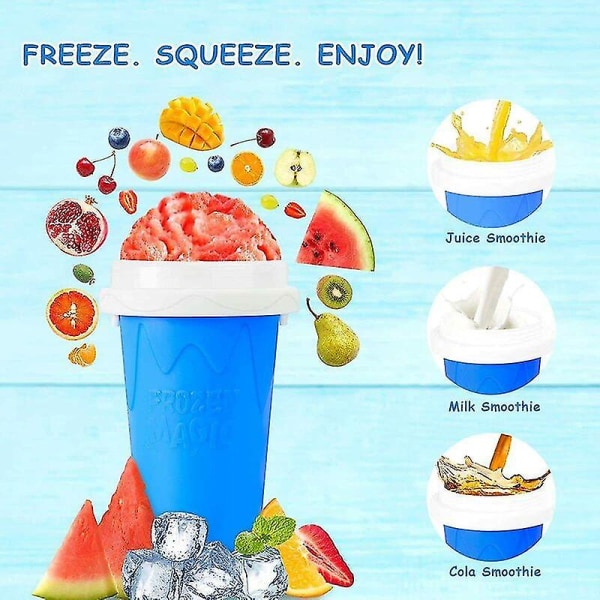 Slush Ice Maker - Slushy Maker, Frozen Magic Smoothie Cup, Slushy Maker Mugg, Slushy Maker Mugg for oppfriskende, Ice Maker Alternative