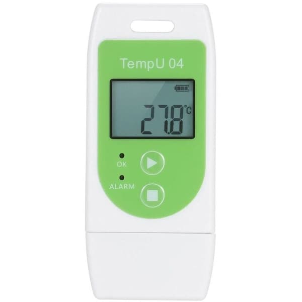 USB Datalogger Termometer - Gjenbrukbar Temperaturmåling (32 000 Data), Grønn