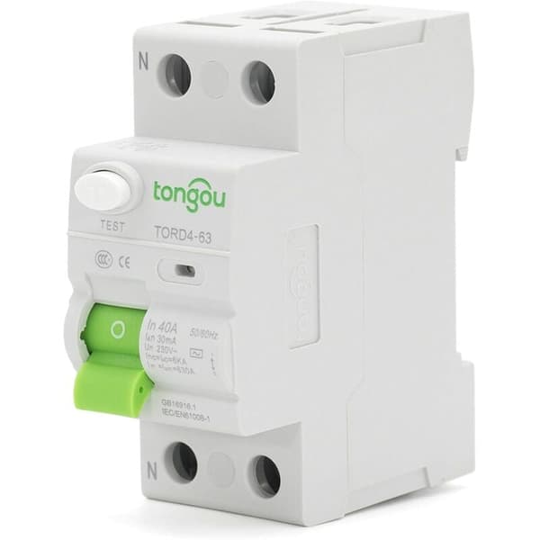 63A 100mA 2P Elektromekanisk Differensialstrømbryter Kompatibel med Elektriske Systemer