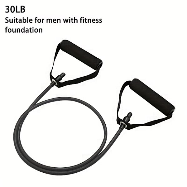 1 kpl 5 tason vastusnauhaa kahvoilla kotitreeniin ja voimaharjoitteluun - täydellinen jooga-, pilates- ja nyrkkeilyharjoitteluun Musta-30LB
