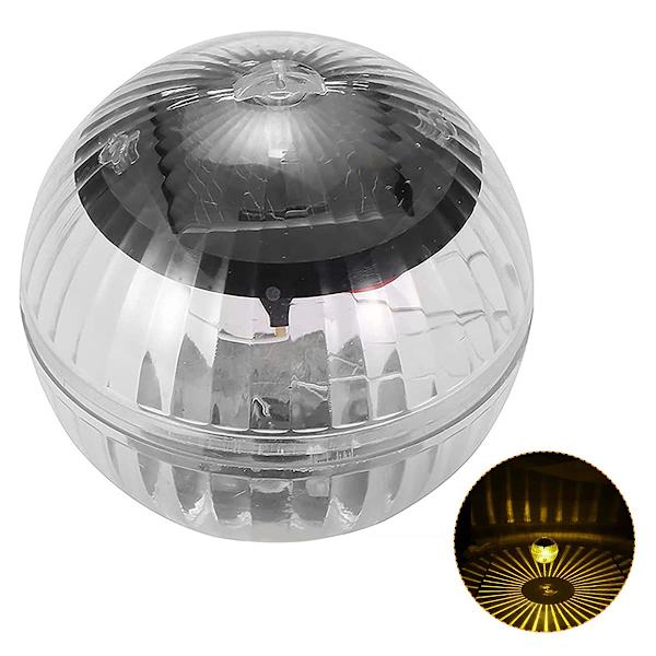Solcellsflytande poollampa IP44 vattentät solcellslampa damm Glow Globe Lights LED Glow Ball Lamp Dekoration (varmt ljus)