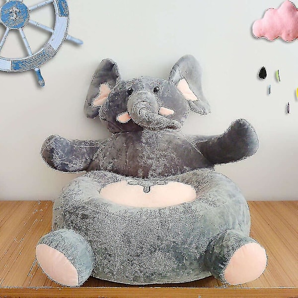 Gosedjurssoffa Stol för barn, Nalle-björn-fluffig_y hugging-elephant