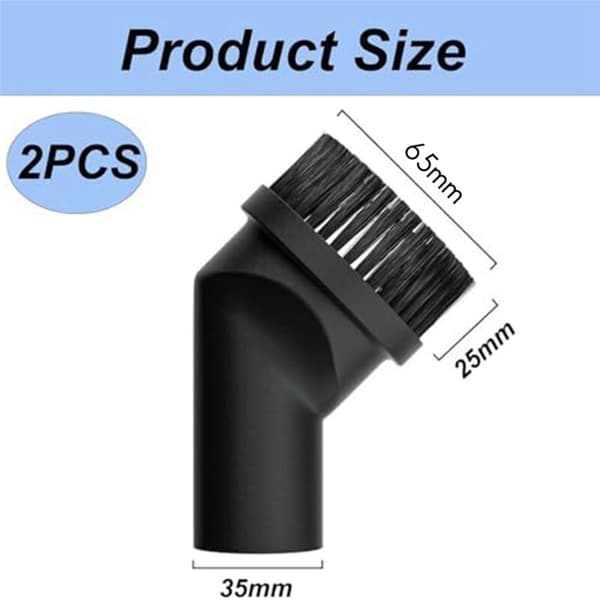 Dammsugarborste, 2-pack 35 mm dammborstar, för möbler passar de flesta märken