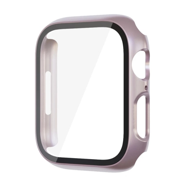 Glas+ Kuori Apple Watch -kotelolle 9 8 7 6 SE 5 iWatch -lisävarusteet Näytönsuoja Apple Watch Series 45mm 41mm 44mm 40mm 42mm 38mm Bright ro Bright ro Bright rose 42mm series 321