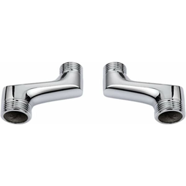 Messing brusearmbue fitting 1/2 3/4 krom justerbar drejelig væg offset