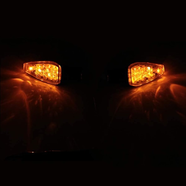 14 LED-blinkers för motorcykel, 12 V, vattentäta, universella blinkers för motorcykel, scooter, fyrhjuling, cruiser, terräng