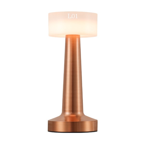 Retro barbordlampe skrivebords nattlys lading utendørs musikk restaurant bordlampe atmosfærelys D Copper