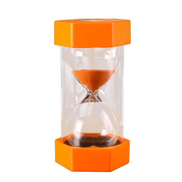 Timeglas Timer Sandur Glas Timer Gadget Boutique Samlerobjekt Legetøj Stort Timeglas orange 5Minutes
