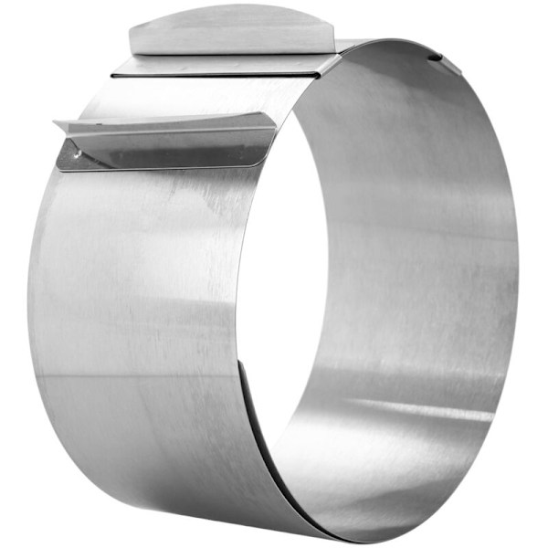Justerbar kageform i rustfrit stål til mousse, 15-30 cm, til bagning