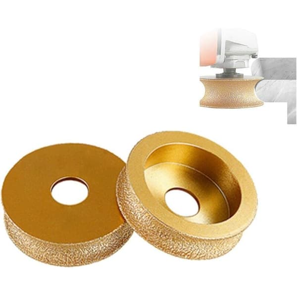Diamant slipskiva 75mm halvcirkelformad kant stenprofil 1st
