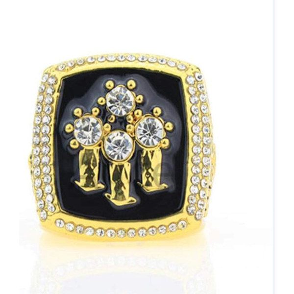 Sæt med 6 NBA Bulls Championship Replica Ring fra Display Box