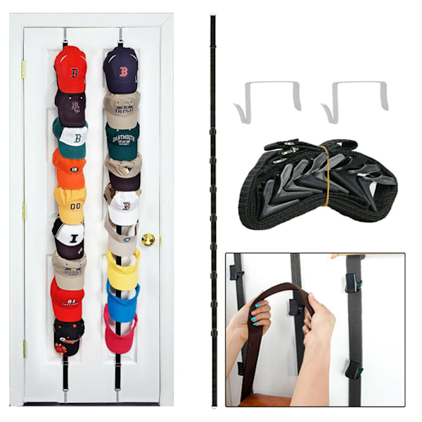 Baseballkasket Cap Rack Opbevaringskroge Tøjpose
