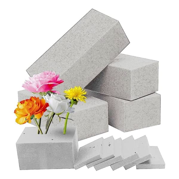 Tørre blomsterskumstykker for vått grått