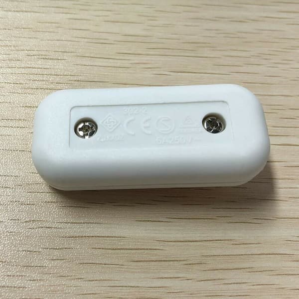 2 stk. Dobbelpolet vippebryter 6A 250V Toggle Bryter Dimmer/Lysbryter, Hvit