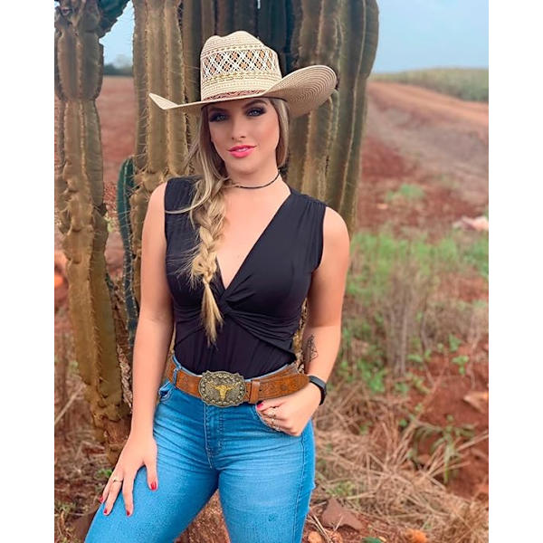 MH-120cm Western läder cowboy spänne bälte för män, kvinnor, jeans