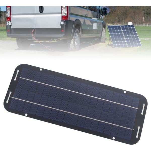 6W 18V Fleksibelt Solcellepanel Lader Oppladbar Bærbar Solcellepanel Billader med Kontroller, DUBUNS