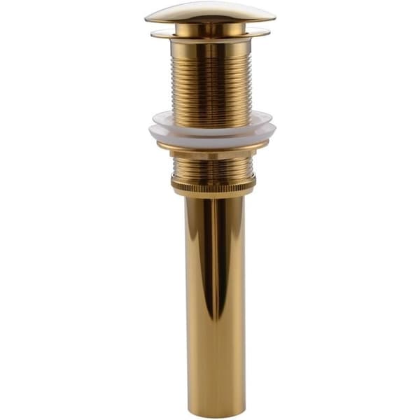 Push Pop-Up Click Clack Vaskavløpsstopper - Overløpsforebygging - Kompatibel med Un-Fendue