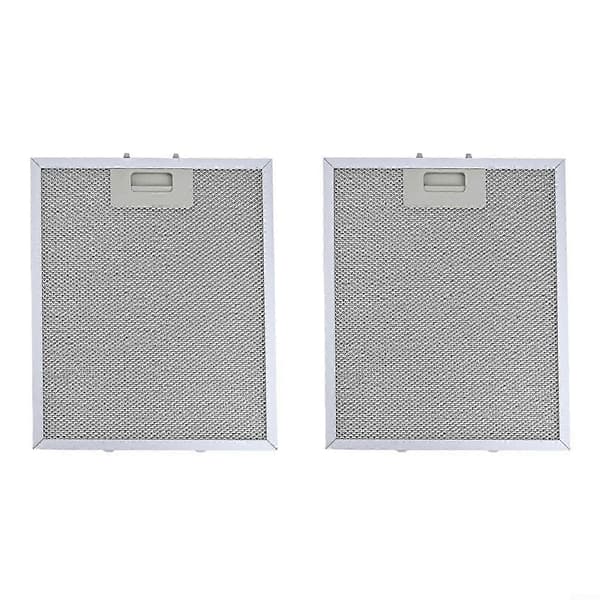 2 x Filter, 2 x Fedtfilter i aluminiumsnet, ventilatorfilter, udskiftning, 300 x 250 mm z