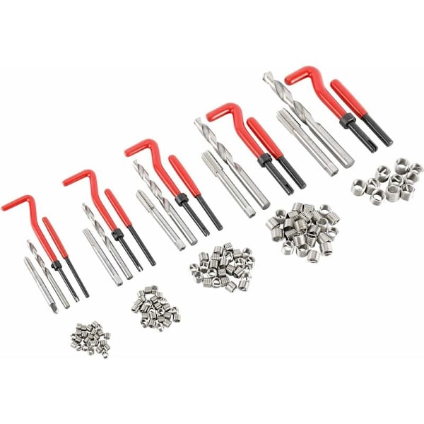 131 delars gängreparationssats borr Helicoil-hylsor M5 M6 M8 M10 M12