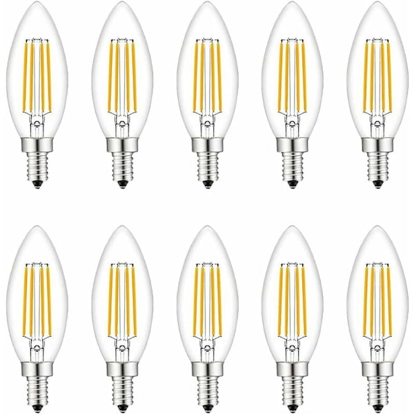 Skruv-i LED-lampor E14 10-pack varmvit 2700k dimbar fanciBuy