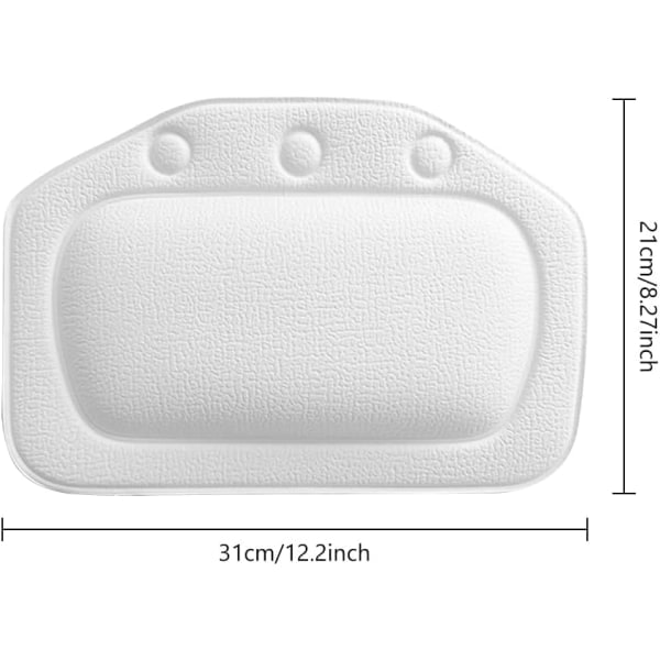 Badekar Pute, Badekar Pute for Badekar, Badekar Pute, Nakkepute, Badekar Pute (Hvit)