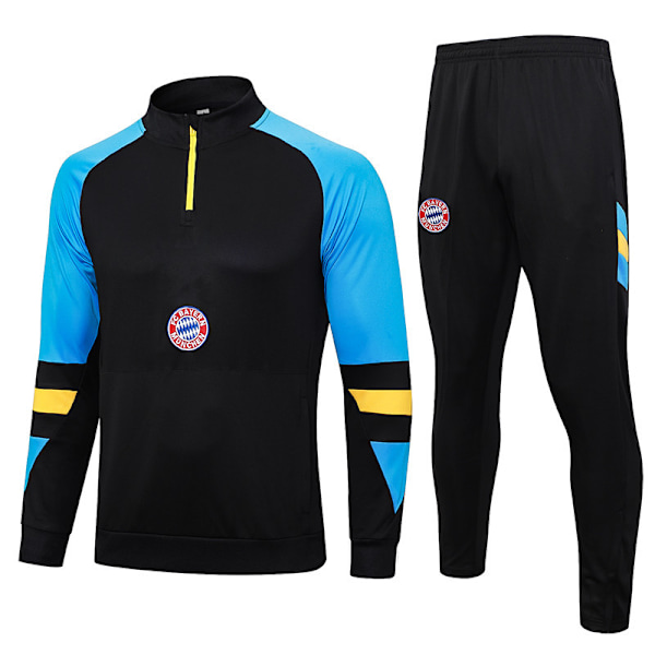 Bayernin kotipaita kaudelle 23-24, pitkähihainen paita lapsille ja pitkähihainen setti aikuisille, musta 1 XL black 1 XL