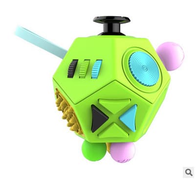 Anti-Stress Cube Relief Legetøj til Angst og Depression B1 colorful green