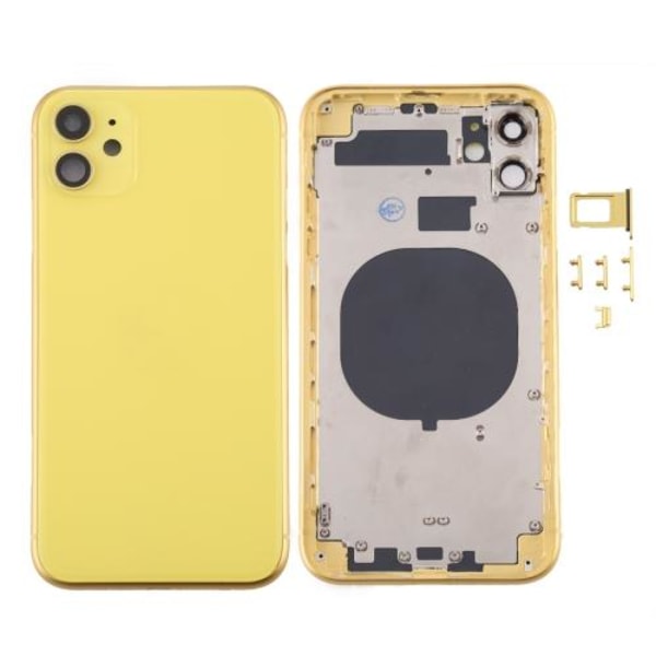 iPhone 11:n takaosa, kehystetty - keltainen
