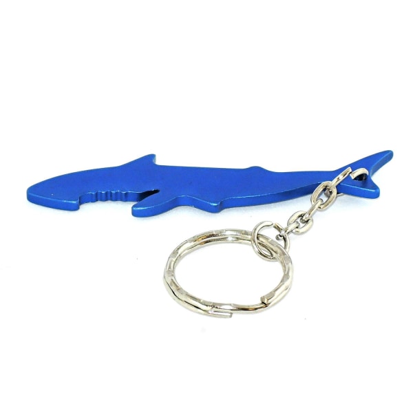 Nøkkelring - Flaskeåpner - Shark - Kongeblå Blue